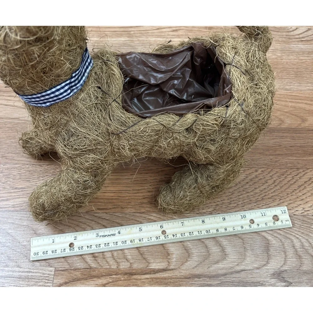Cute Cat  Coconut Fiber Flower Pot Planter NEW